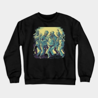 Dancing Zombies - Creepy Zombie Motif Crewneck Sweatshirt